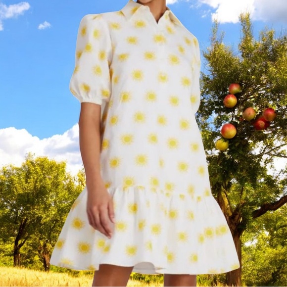 kate spade Dresses & Skirts - Kate Spade Mini Dress with Yellow Sunburst Pattern